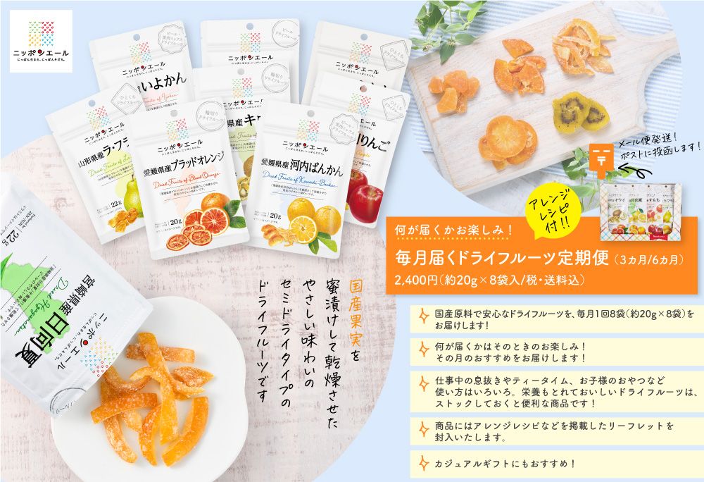 ニッポンエール　ドライフルーツ定期便