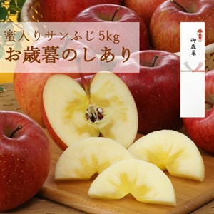蜜入りサンふじ5kg　12月中旬発送開始(蜜入りサンふじ5kg（のしあり）)