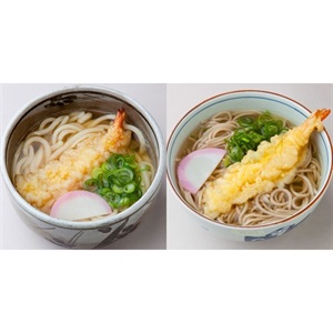 天ぷらそば・天ぷらうどんセット　１２月中旬発送開始