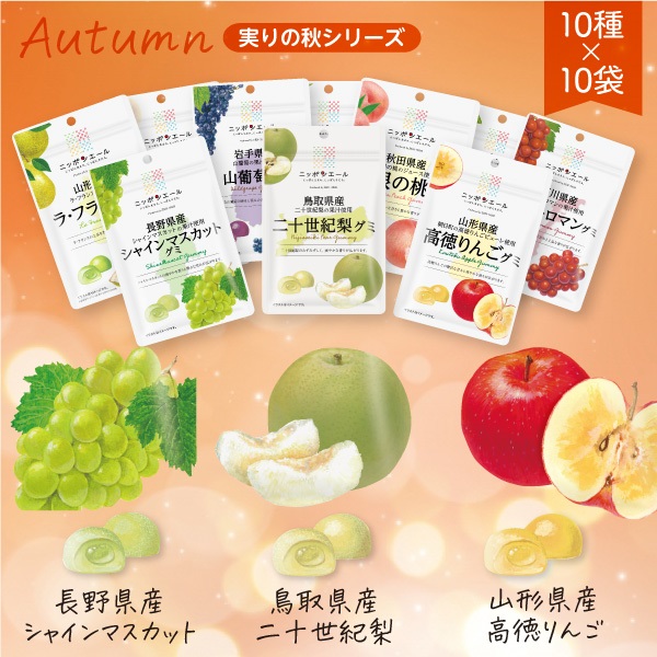 秋の果実グミセット