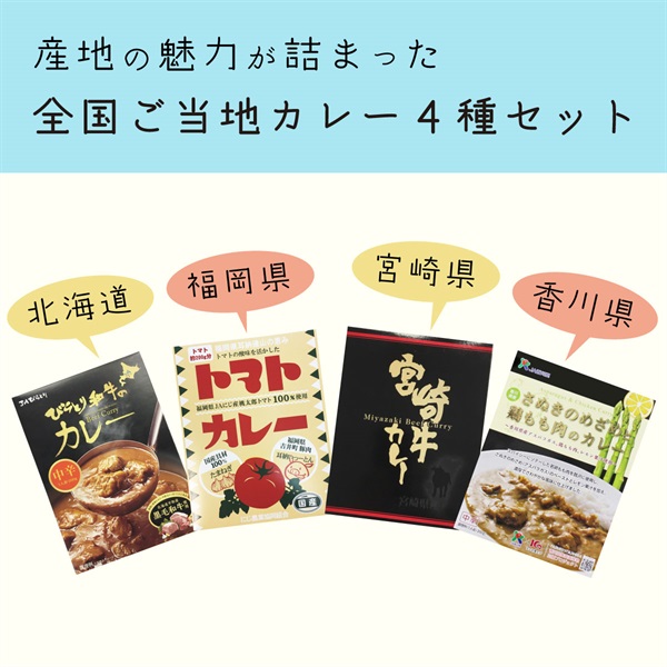全国ご当地カレー4種セット
